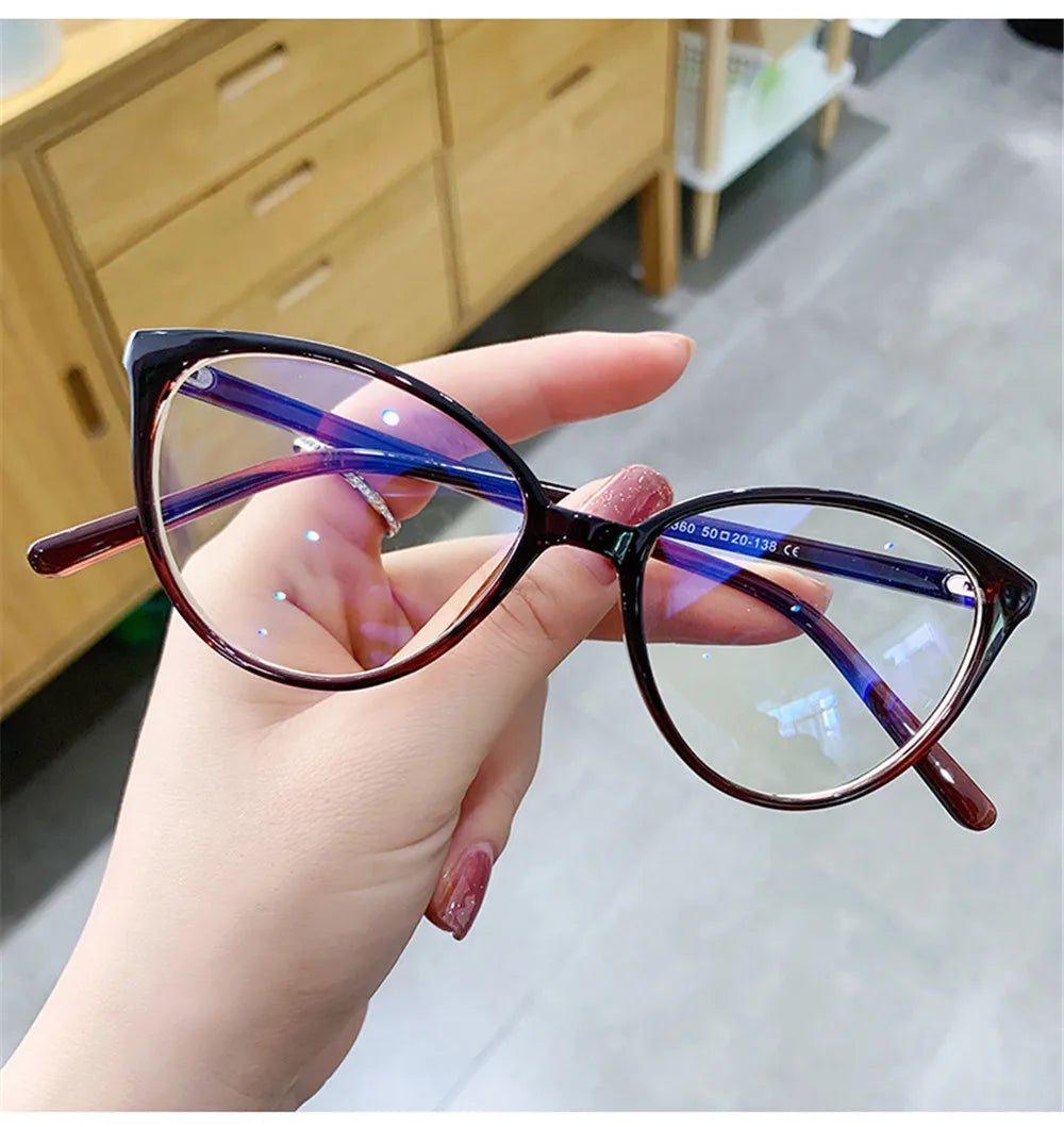 VIVIBEE Cat Eye Blue Light Blocking Glasses Women 2026 Trending Product Ladies Office Anti Bluelight Computer Goggles Frames