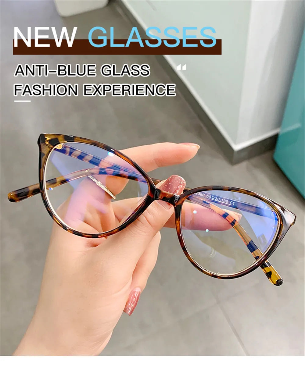 VIVIBEE Cat Eye Blue Light Blocking Glasses Women 2026 Trending Product Ladies Office Anti Bluelight Computer Goggles Frames