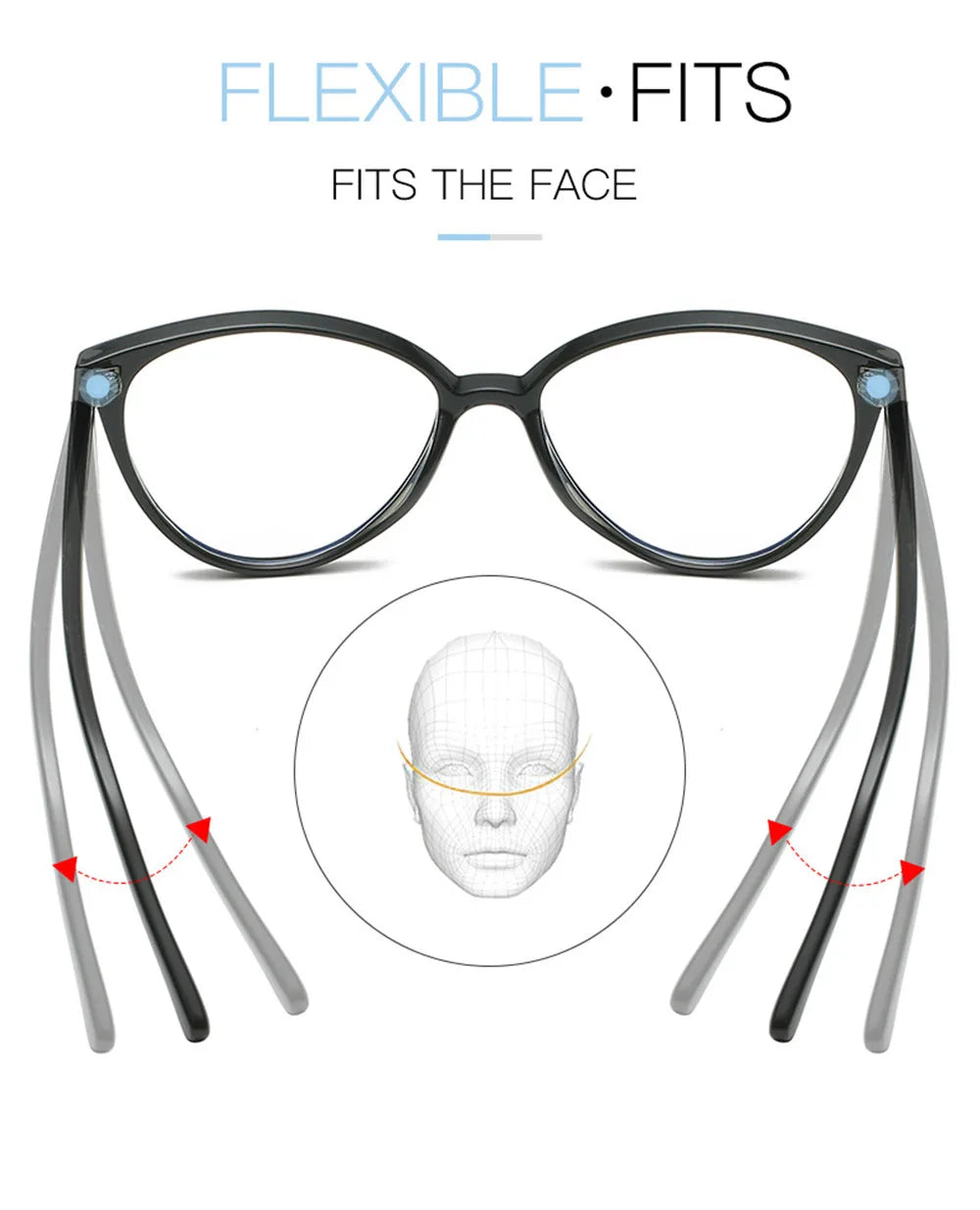 VIVIBEE Cat Eye Blue Light Blocking Glasses Women 2026 Trending Product Ladies Office Anti Bluelight Computer Goggles Frames