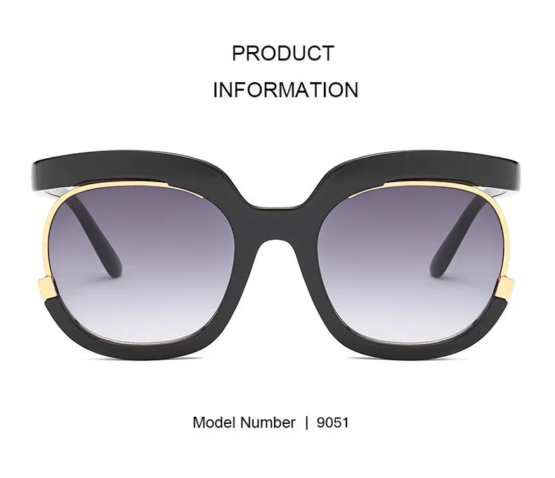 New Fashion Round Oversized Sunglasses For Women Men Retro Designer Ladies Sun Glasses Trending Product Shades UV400 Eyewea