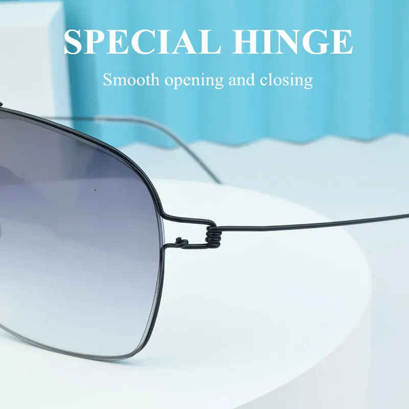 square luxury Brand Ultra light titanium sunglasses women men High quality trending product driving shades sun glasses sunglass