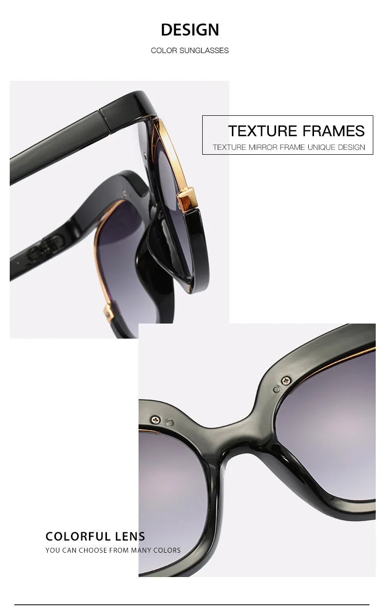 New Fashion Round Oversized Sunglasses For Women Men Retro Designer Ladies Sun Glasses Trending Product Shades UV400 Eyewea