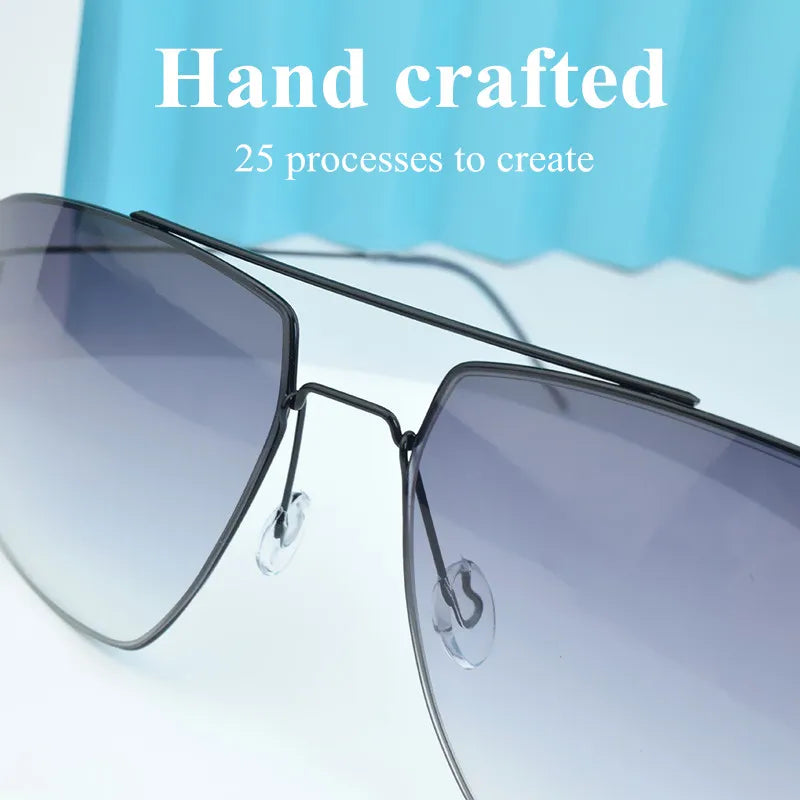 square luxury Brand Ultra light titanium sunglasses women men High quality trending product driving shades sun glasses sunglass