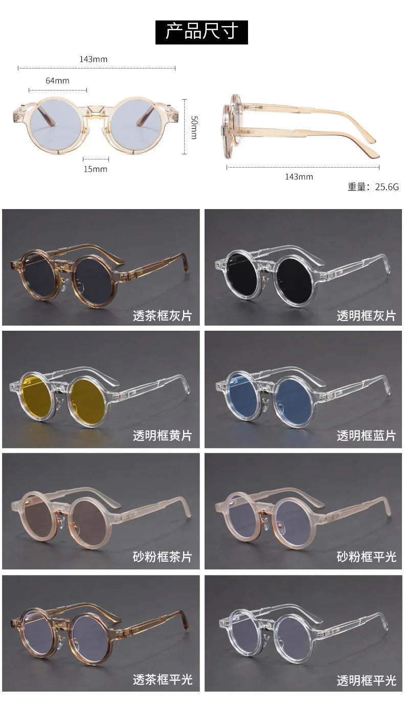new fashion retro round sunglasses women men 2024 High quality trending product popular outdoor driving shades oculos de sol