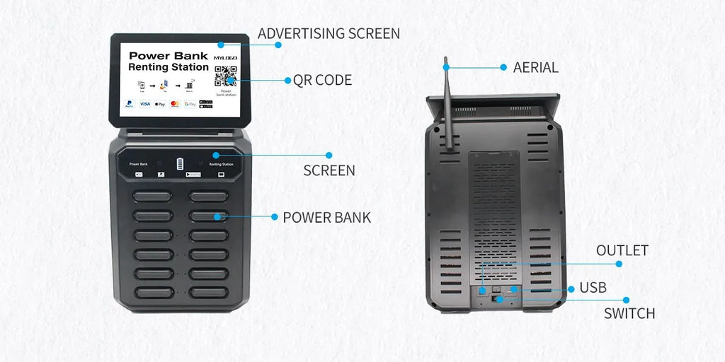 Trending Products Portable 5000mah Sharing Power Bank Rental Charging Station