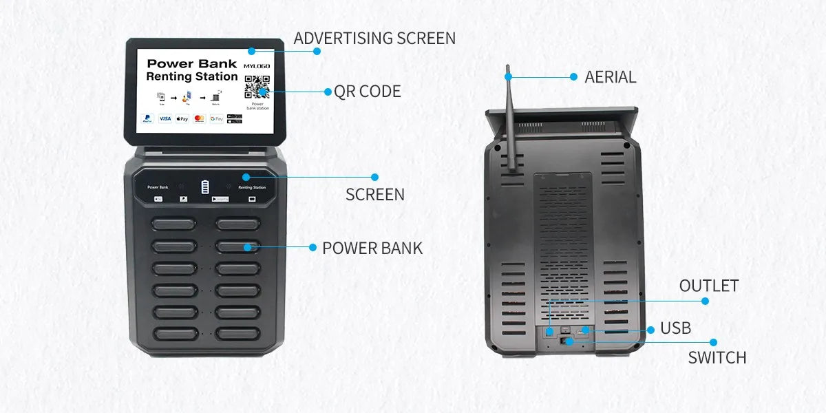 Trending Products Portable 5000mah Sharing Power Bank Rental Charging Station