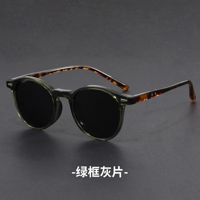 new tr90 ultra light tivet round sunglasses women men 2024 High quality trending product popular outdoor driving shades uv400