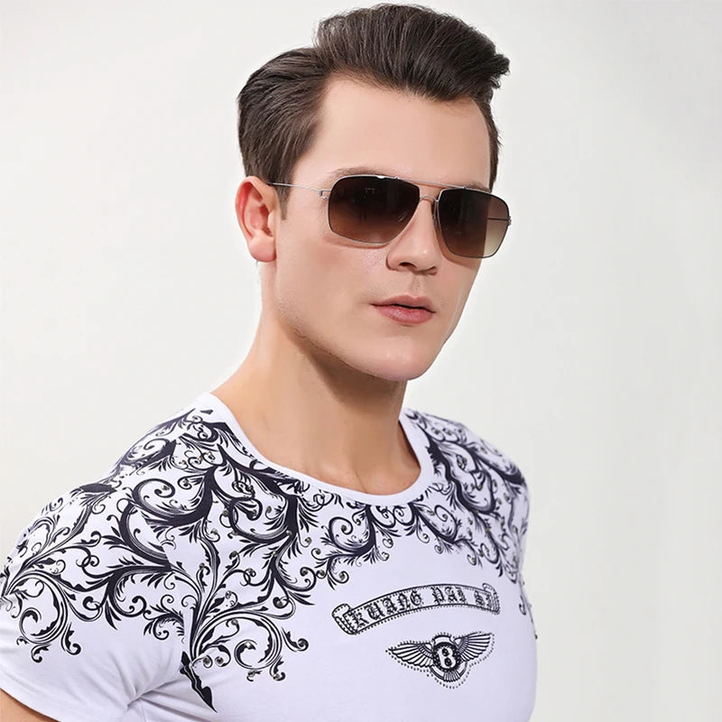 square luxury Brand Ultra light titanium sunglasses women men High quality trending product driving shades sun glasses sunglass