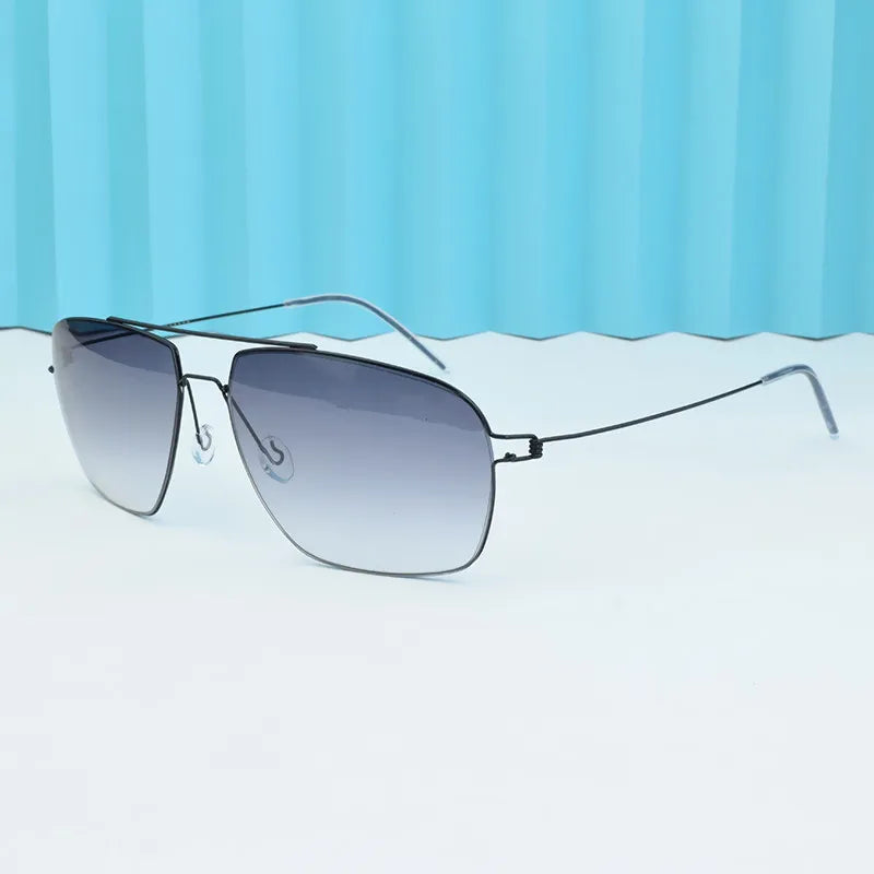 square luxury Brand Ultra light titanium sunglasses women men High quality trending product driving shades sun glasses sunglass