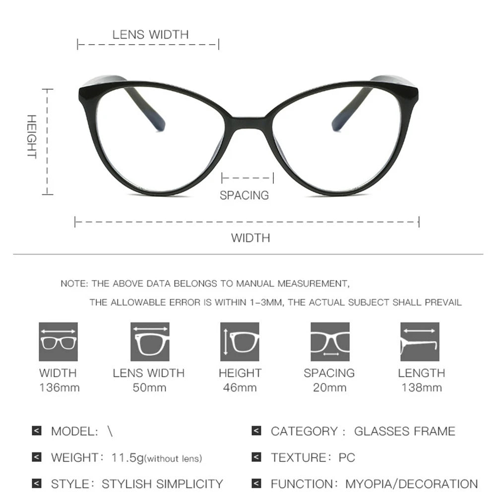 VIVIBEE Cat Eye Blue Light Blocking Glasses Women 2026 Trending Product Ladies Office Anti Bluelight Computer Goggles Frames