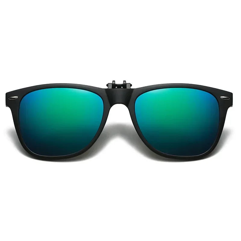Men Photochromic Polarized Lens Flip Up Clip on Sunglasses Women Driving Sun Glasses with Clips 2024 Trending Product Shades