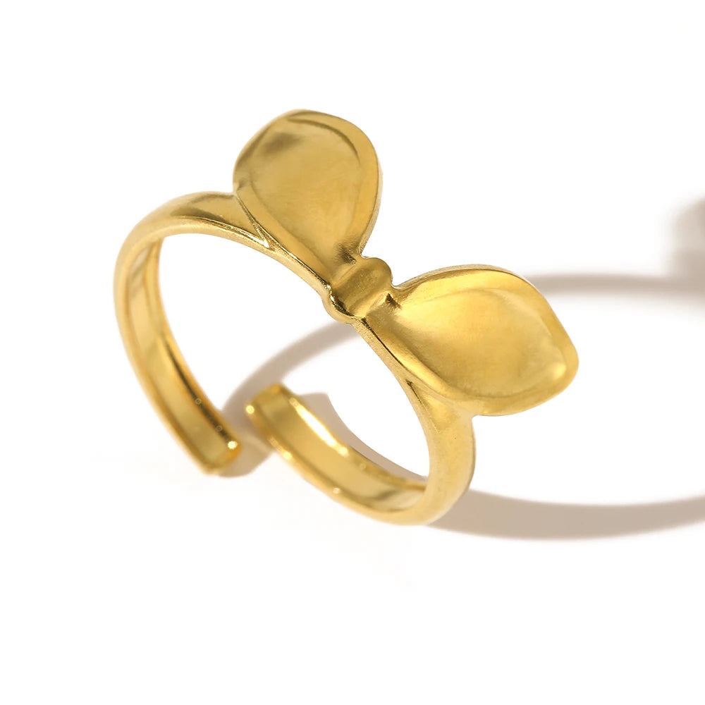 Stainless Steel Ring Trending Product Simple Atmosphere Openworked Geometric For Women Jewelry Banquet Creative Luxuries Gifts