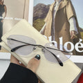 Korean Personalized Luxury frameless sunglasses Women Men High quality trending product Y2K futuristic hip-hop