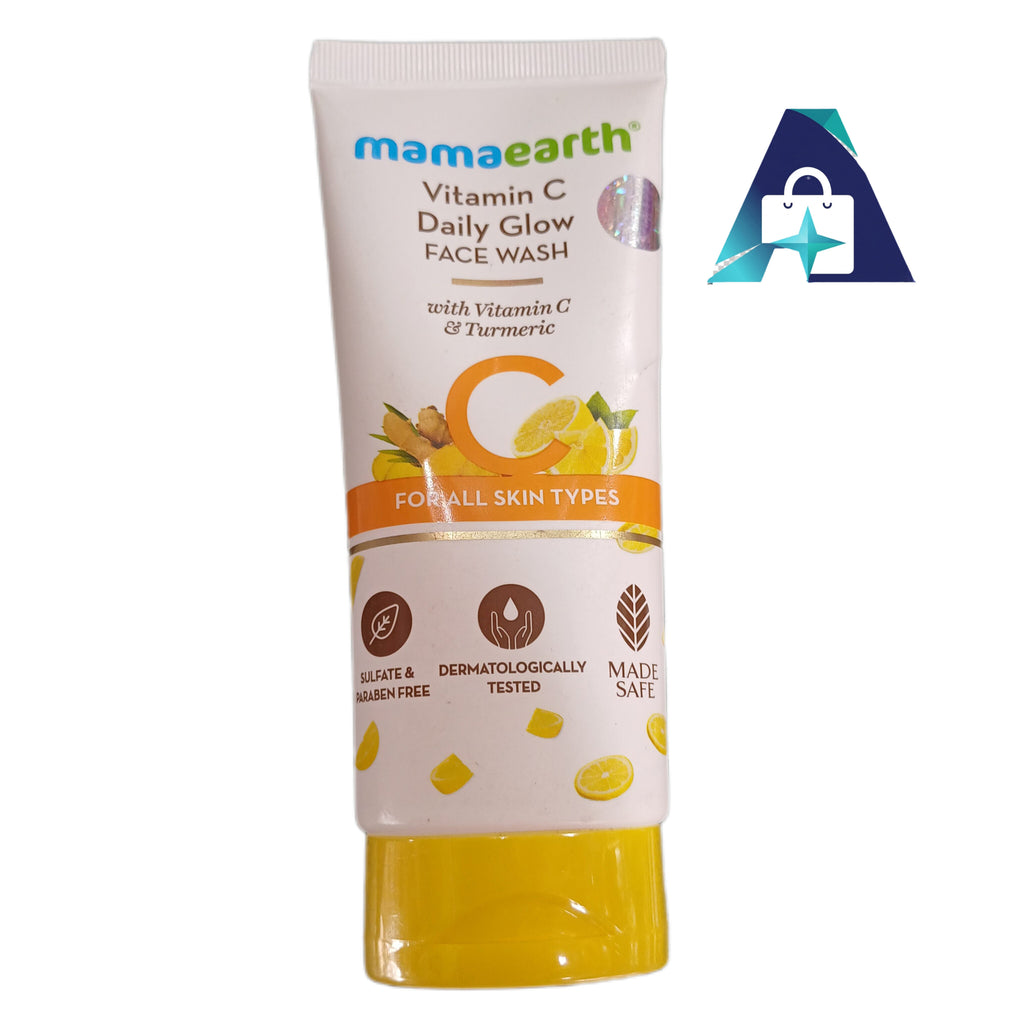 Mamaeart Vitamin C Daily face wash 100ml for women gentle foaming natural skin brightening cleanser.