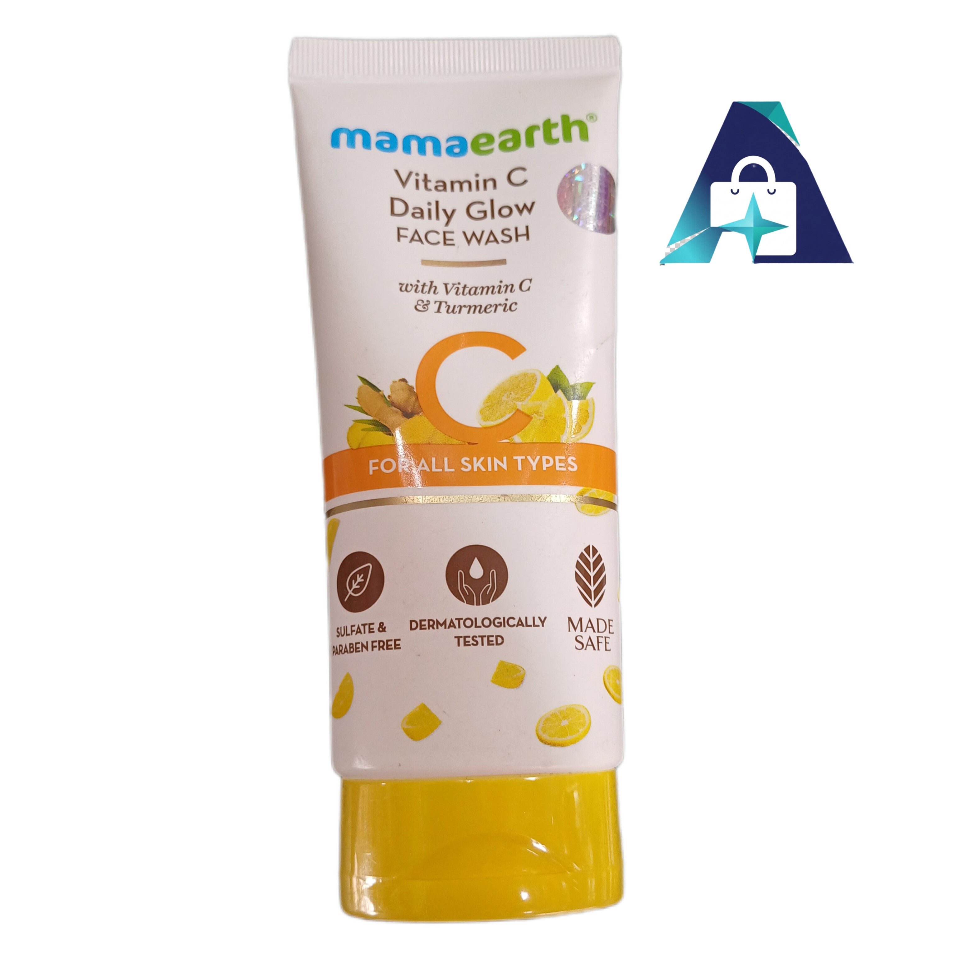 Mamaeart Vitamin C Daily face wash 100ml for women gentle foaming natural skin brightening cleanser.